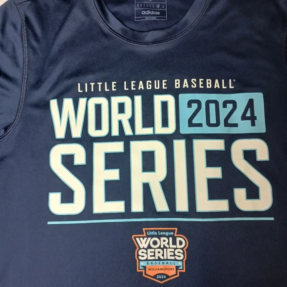Adidas Little League World Series 2024 T-Shirt Navy Blue Size S - Picture 7 of 8